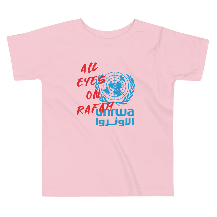 Toddler Short Sleeve Tee - All Eyes on Rafah, Pink