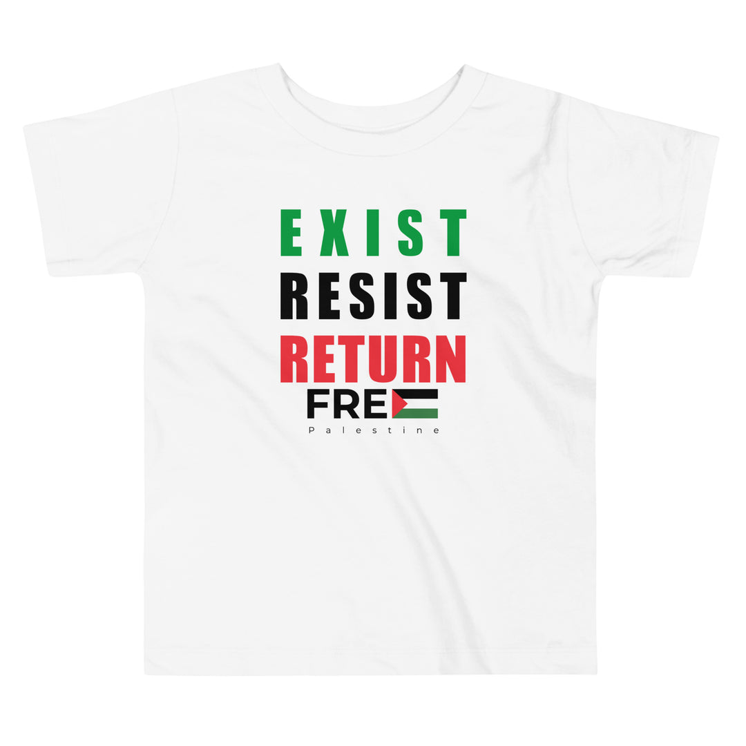 Toddler Short Sleeve Tee - Exist. Resist. Return., White