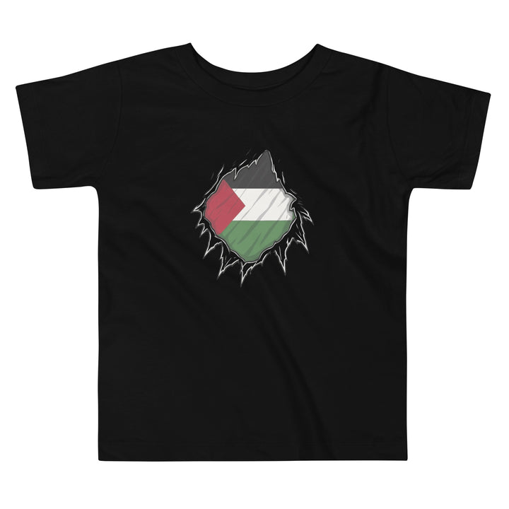 Toddler Short Sleeve Tee - Palestine Hero, Black