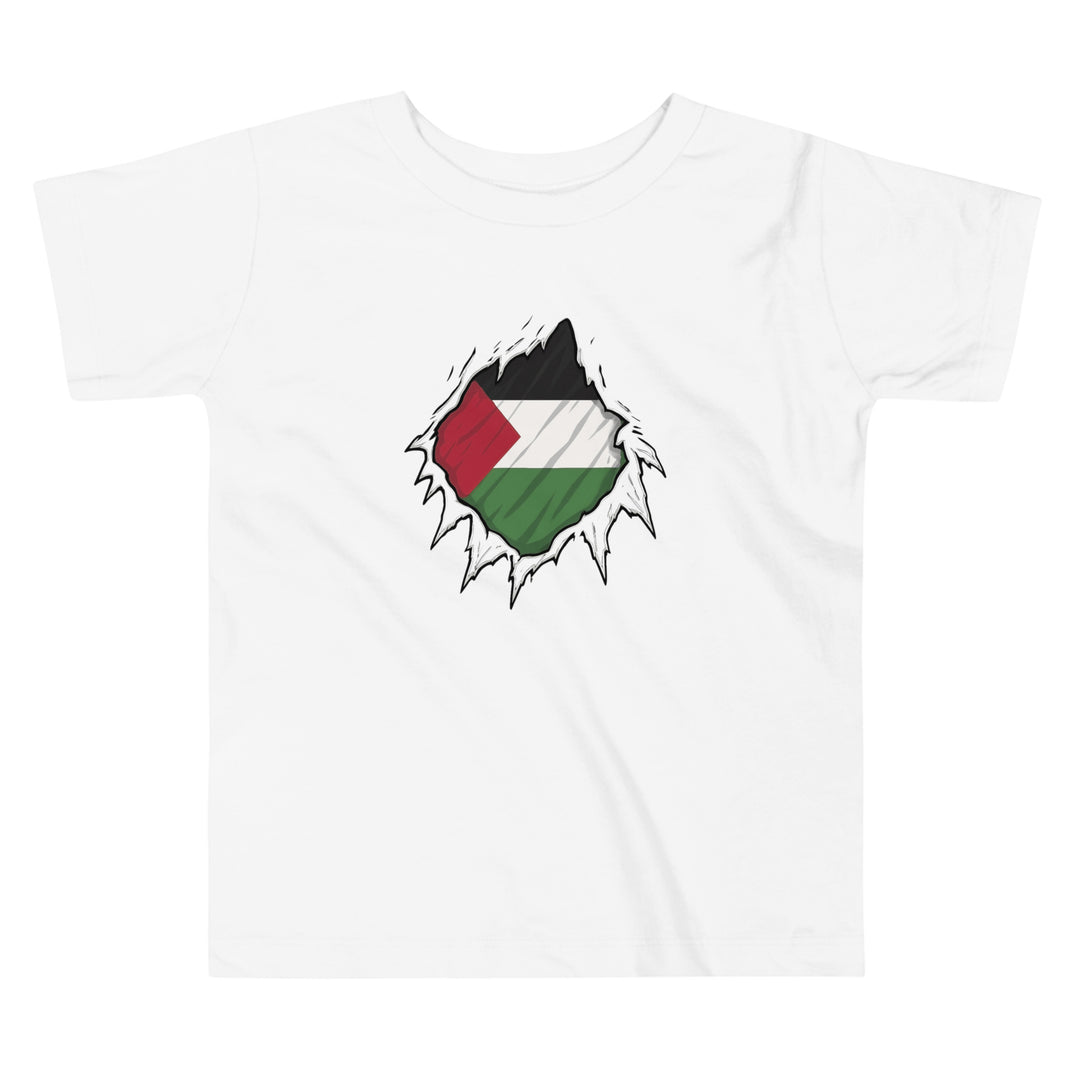 Toddler Short Sleeve Tee - Palestine Hero, White