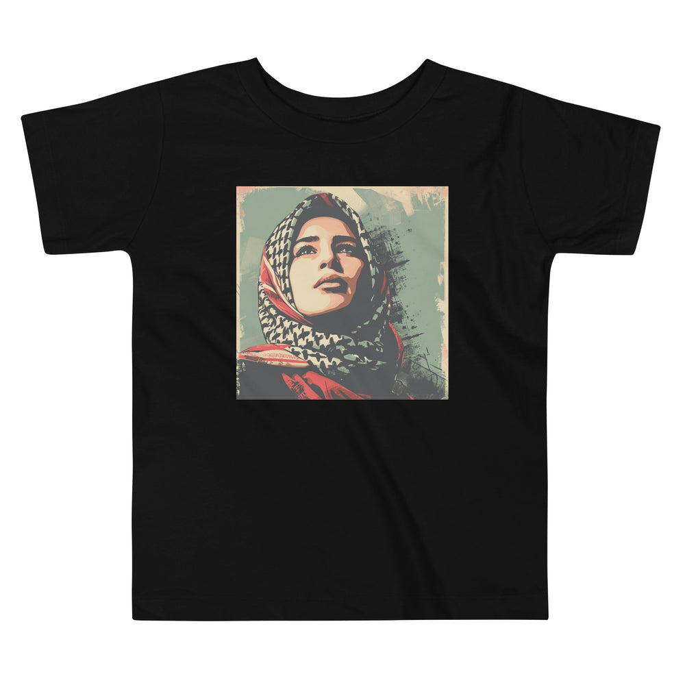 Toddler Short Sleeve Tee - Palestine Hope, Black