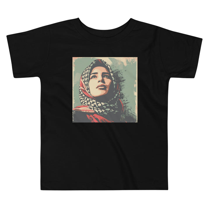 Toddler Short Sleeve Tee - Palestine Hope, Black