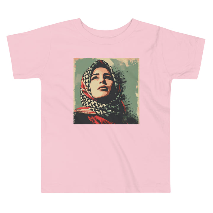 Toddler Short Sleeve Tee - Palestine Hope, Pink