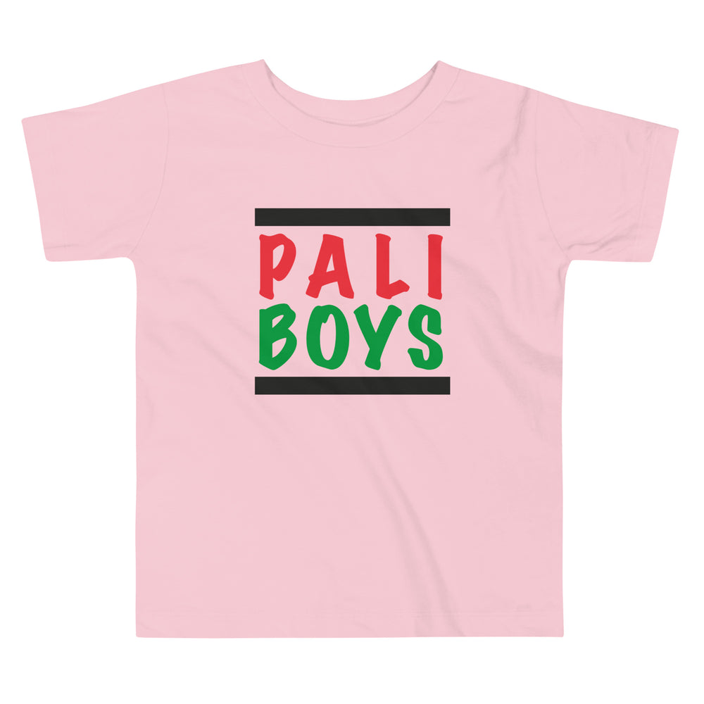 Toddler Short Sleeve Tee - Palestinian Boys, Pink
