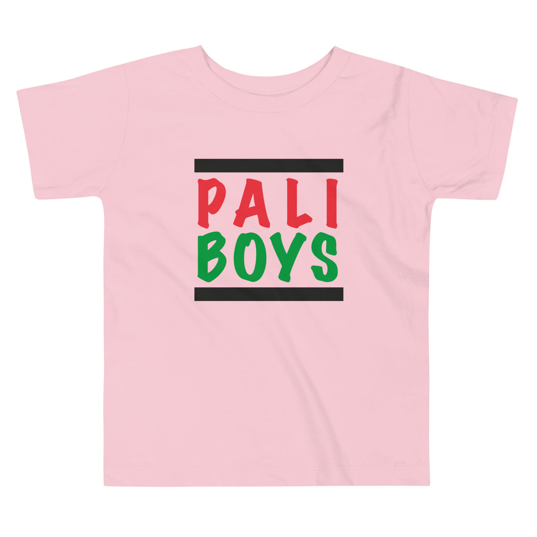 Toddler Short Sleeve Tee - Palestinian Boys, Pink