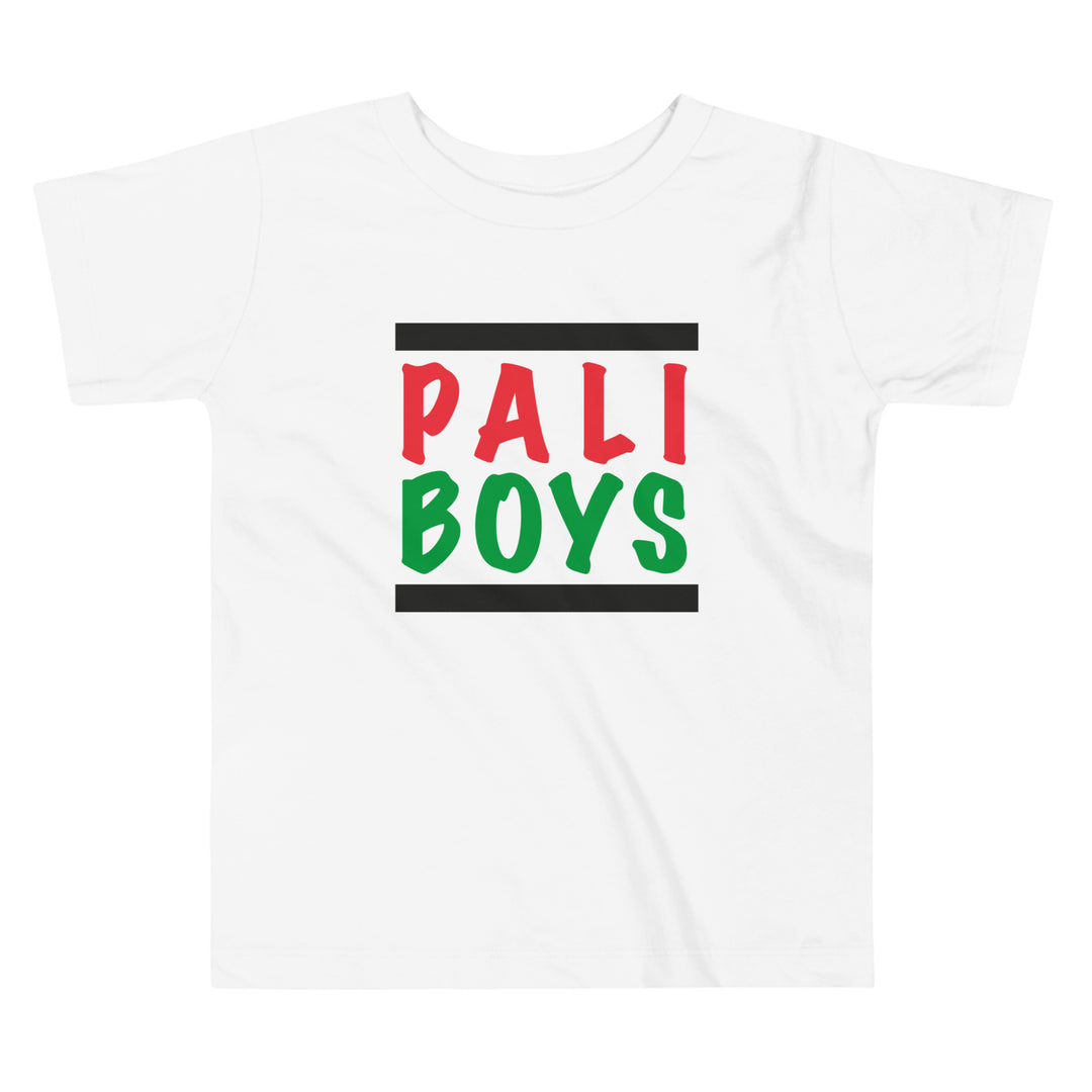 Toddler Short Sleeve Tee - Palestinian Boys, White