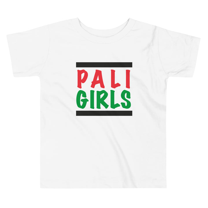 Toddler Short Sleeve Tee - Palestinian Girls, White