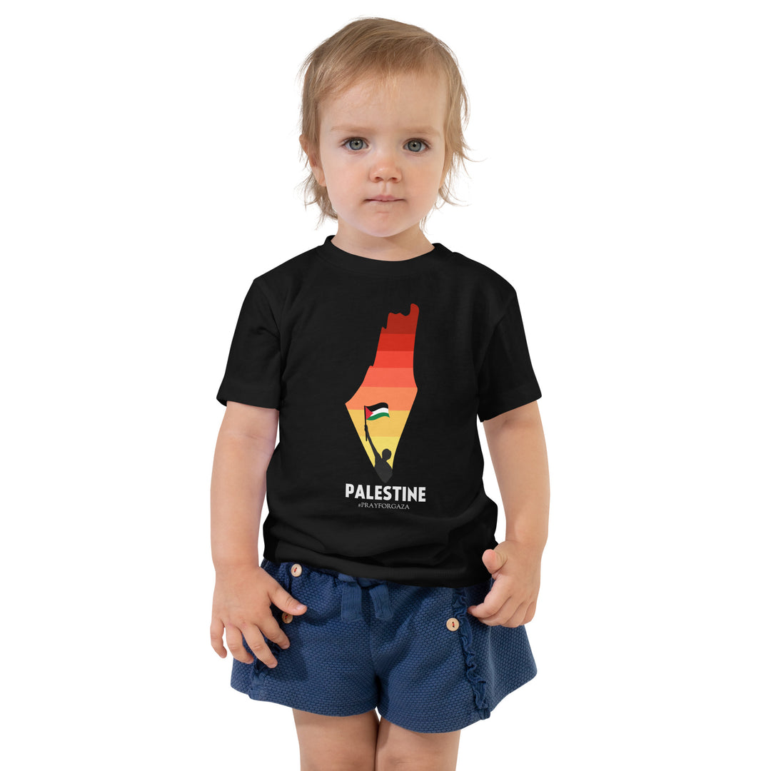 Toddler Short Sleeve Tee | Palestine Map