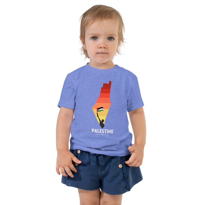 Toddler Short Sleeve Tee | Palestine Map