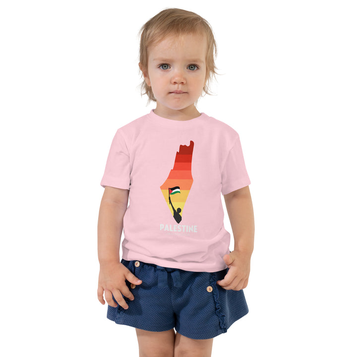 Toddler Short Sleeve Tee | Palestine Map