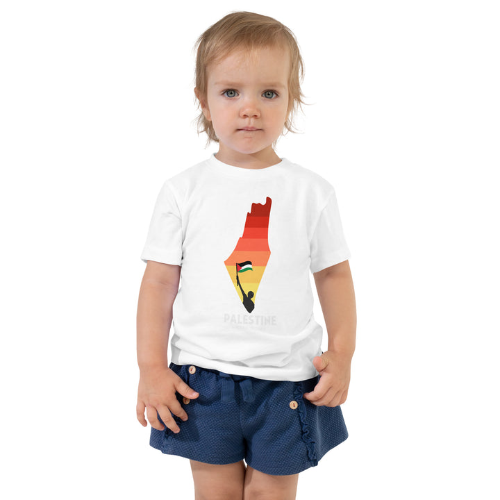 Toddler Short Sleeve Tee | Palestine Map