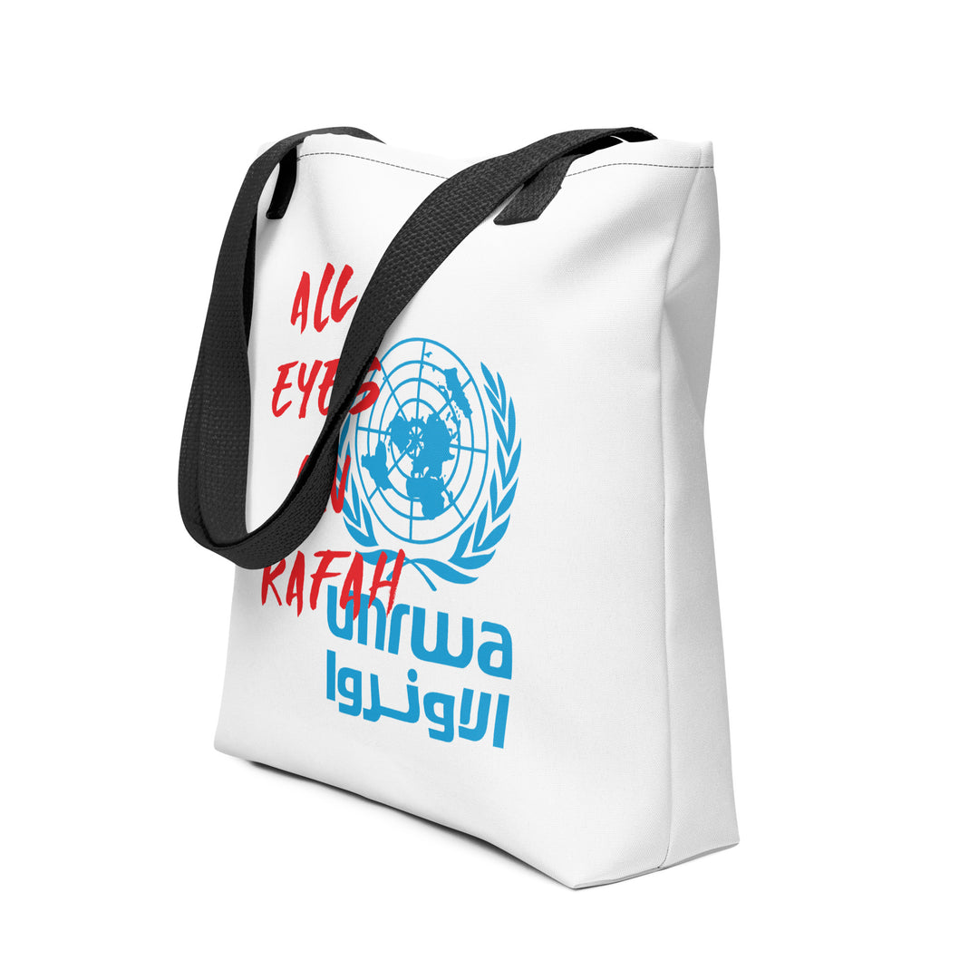 Tote bag - All Eyes on Rafah, Black 15x15