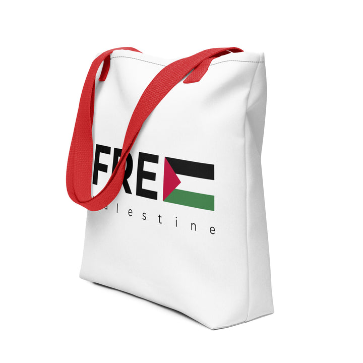 Tote bag - Free Palestine, Red 15x15