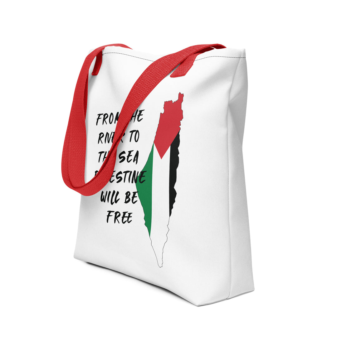 Tote bag - From the River, Red 15x15