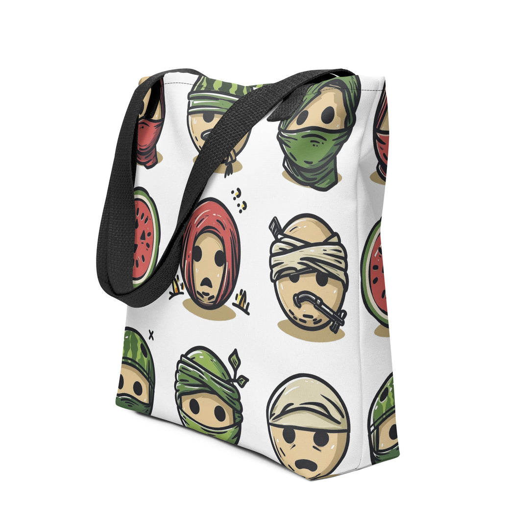 Tote bag - Palestine emoji, Black 15x15