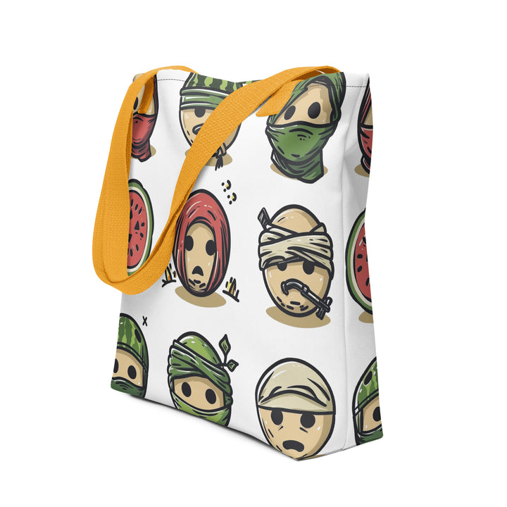 Tote bag - Palestine emoji, Yellow 15x15