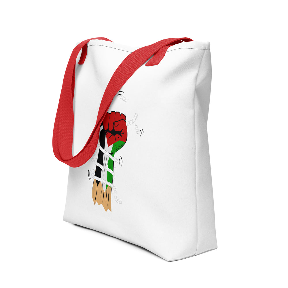 Tote bag - Palestine Hand, Red 15x15