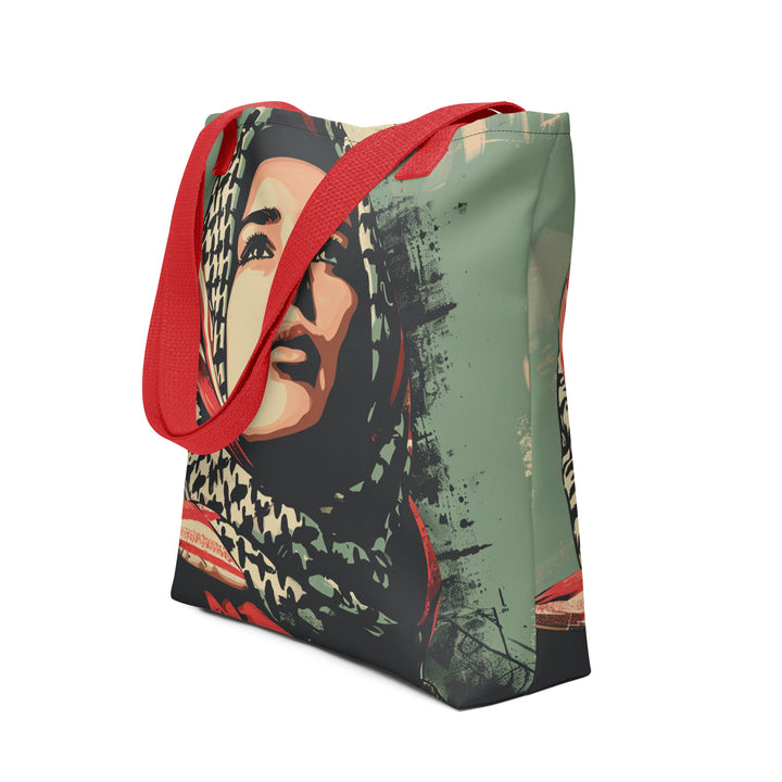 Tote bag - Palestine Hope, Red 15x15