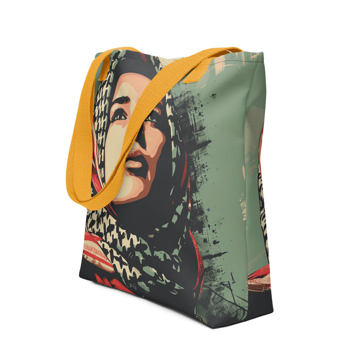 Tote bag - Palestine Hope, Yellow 15x15