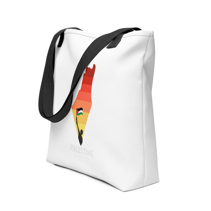 Tote bag - Palestine Map, Black 15x15