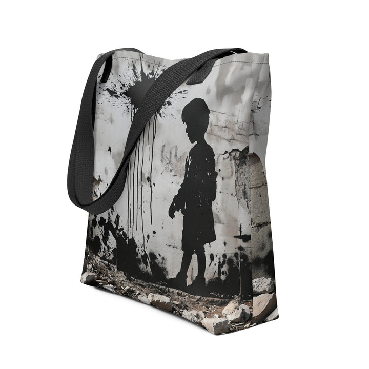 Tote bag - Palestine Wall, Black 15x15