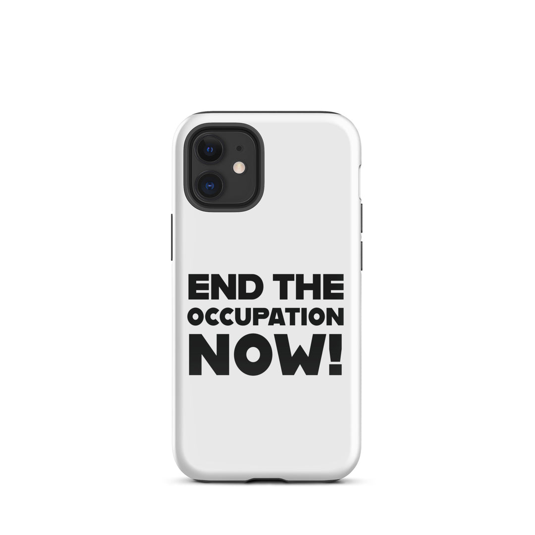 Tough Case for iPhone® - End the Occupation Now!, Glossy iPhone 12 Mini