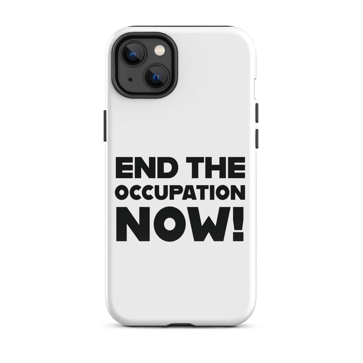 Tough Case for iPhone® - End the Occupation Now!, Glossy iPhone 14 Plus