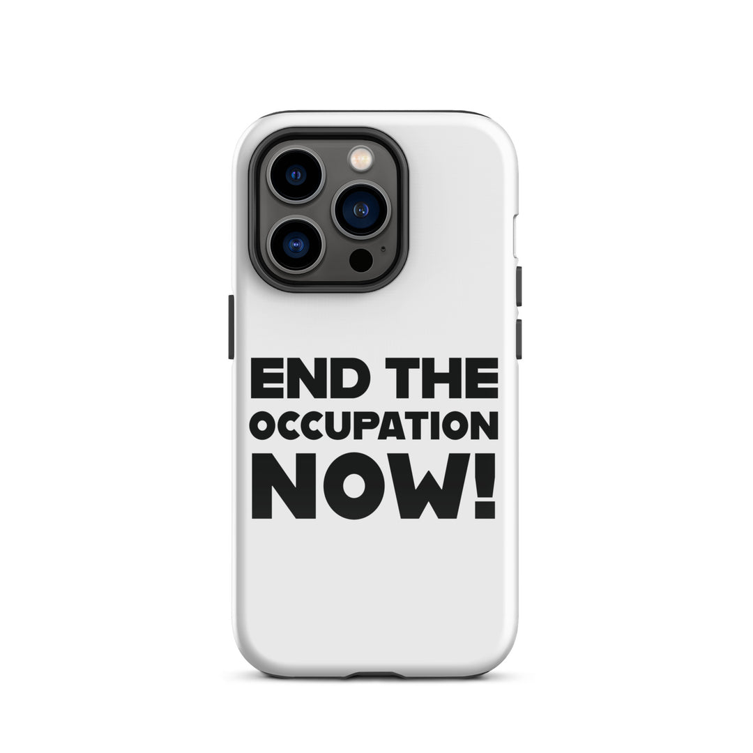 Tough Case for iPhone® - End the Occupation Now!, Glossy iPhone 14 Pro