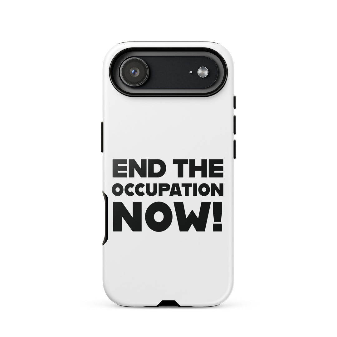 Tough Case for iPhone® - End the Occupation Now!, Glossy iPhone 17 Air