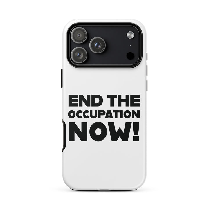 Tough Case for iPhone® - End the Occupation Now!, Matte iPhone 17 Pro Max