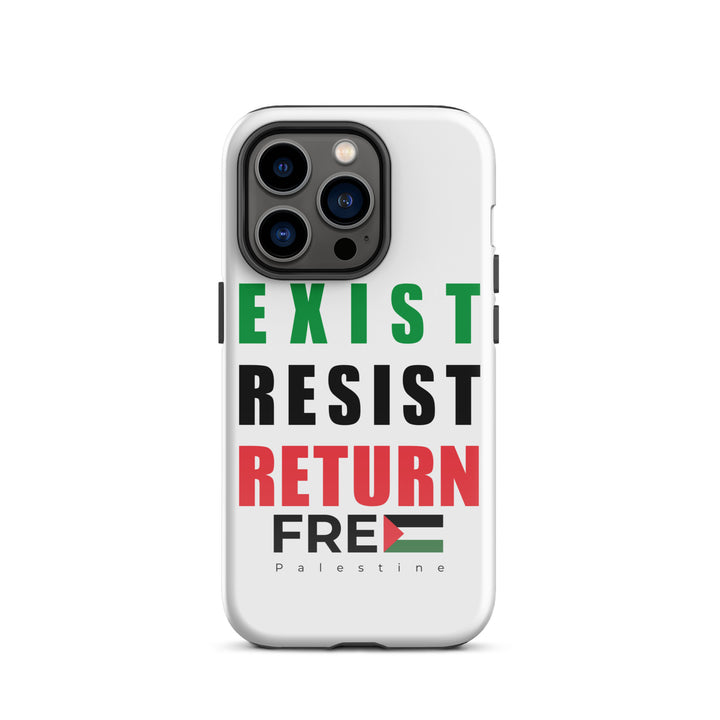 Tough Case for iPhone® - Exist. Resist. Return., Glossy iPhone 14 Pro