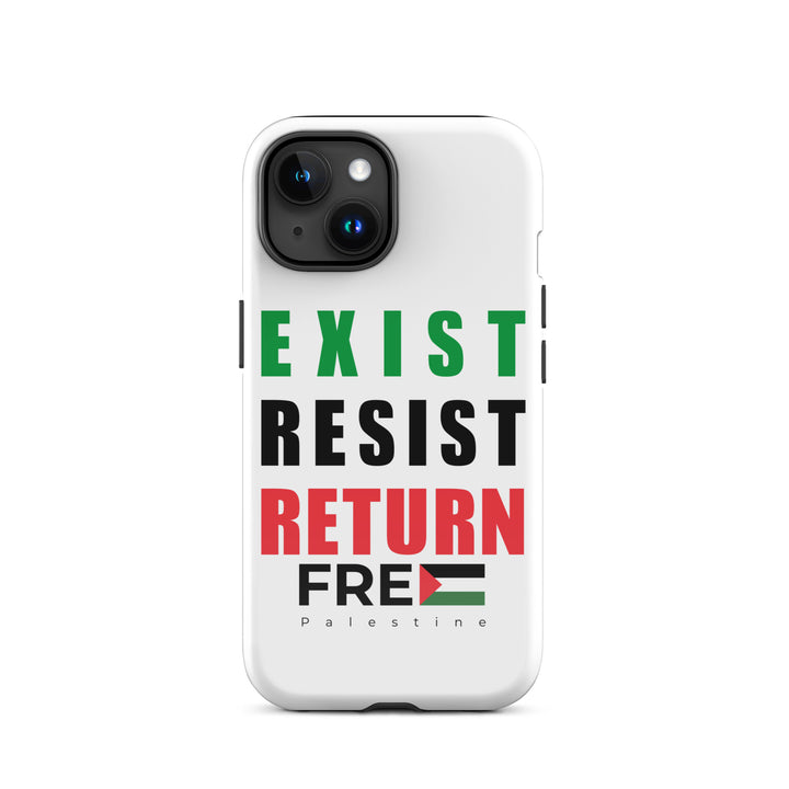 Tough Case for iPhone® - Exist. Resist. Return., Glossy iPhone 15