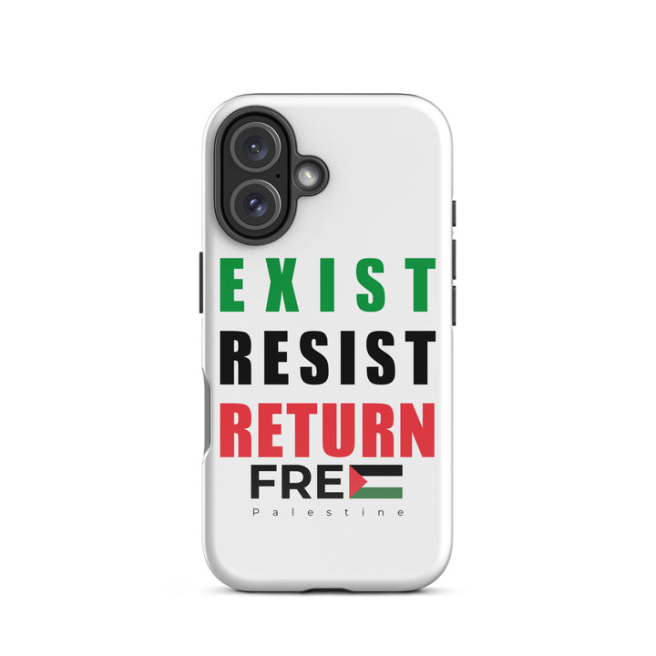 Tough Case for iPhone® - Exist. Resist. Return., Glossy iPhone 16