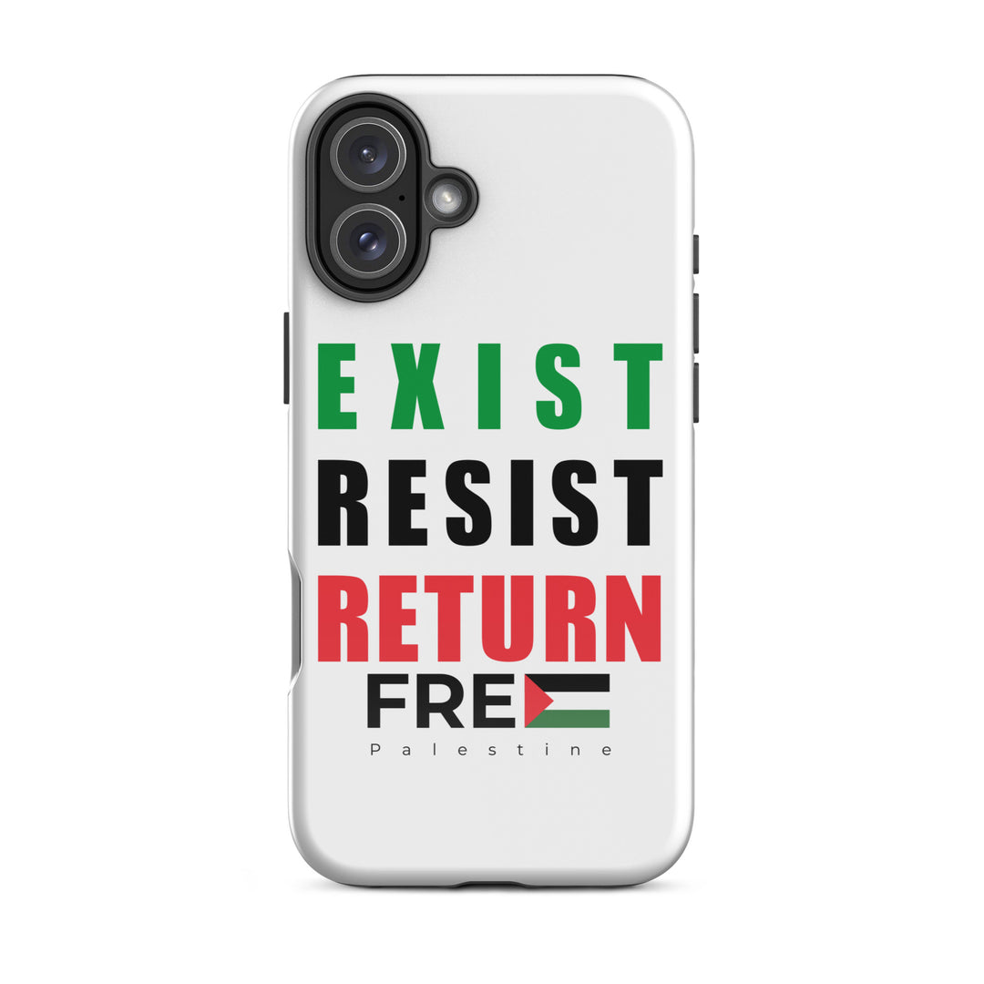 Tough Case for iPhone® - Exist. Resist. Return., Glossy iPhone 16 Plus