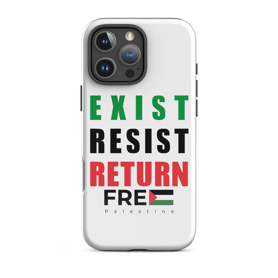 Tough Case for iPhone® - Exist. Resist. Return., Glossy iPhone 16 Pro Max