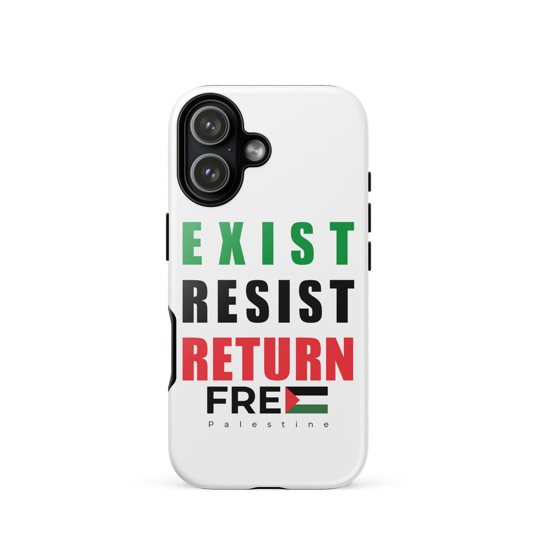 Tough Case for iPhone® - Exist. Resist. Return., Glossy iPhone 17