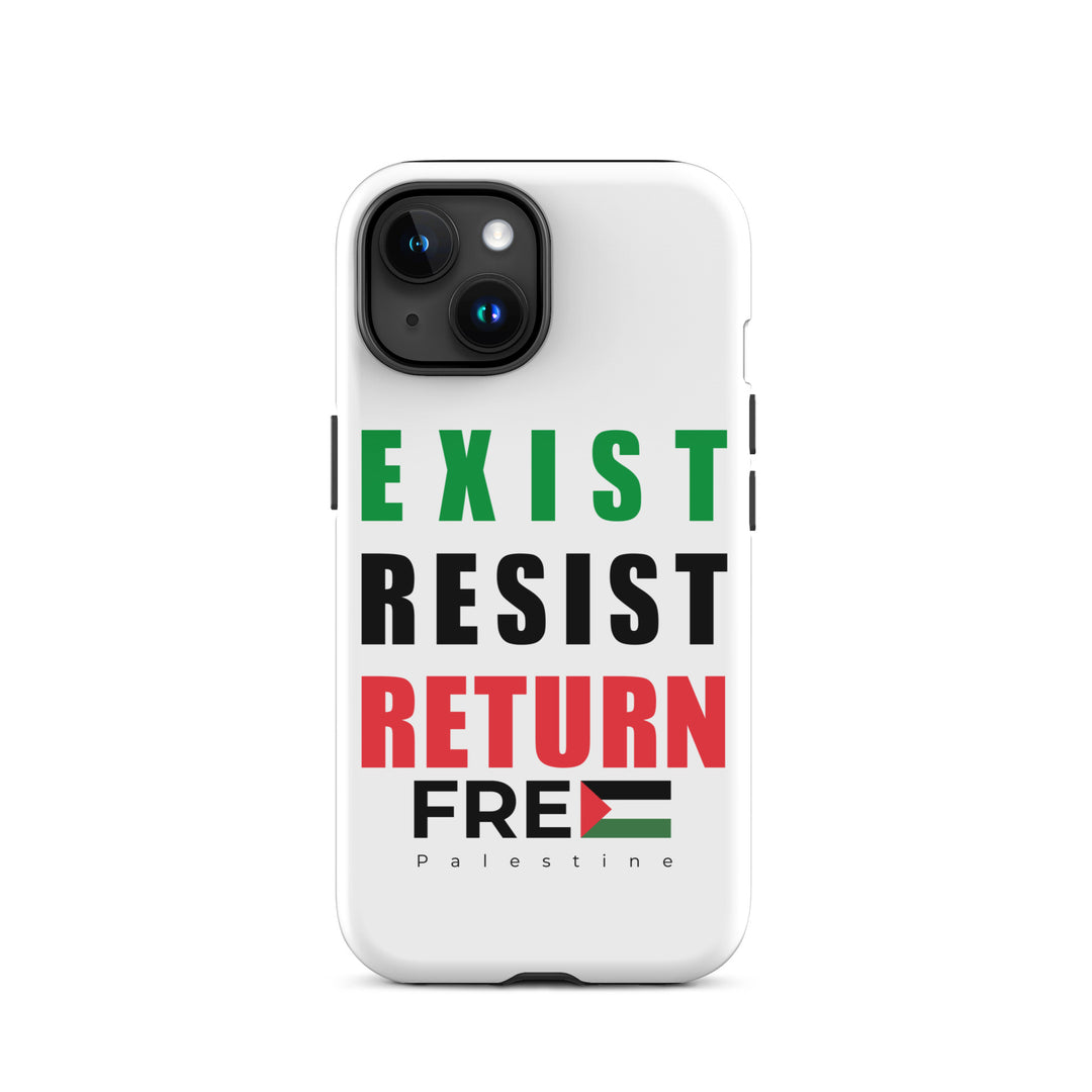 Tough Case for iPhone® - Exist. Resist. Return., Matte iPhone 15