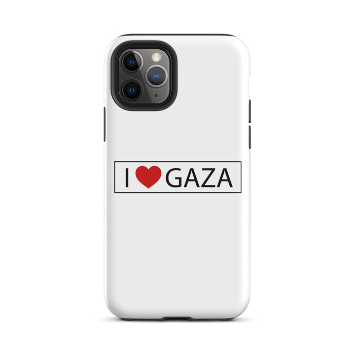 Tough Case for iPhone® - I Love Gaza, Glossy iPhone 11 Pro