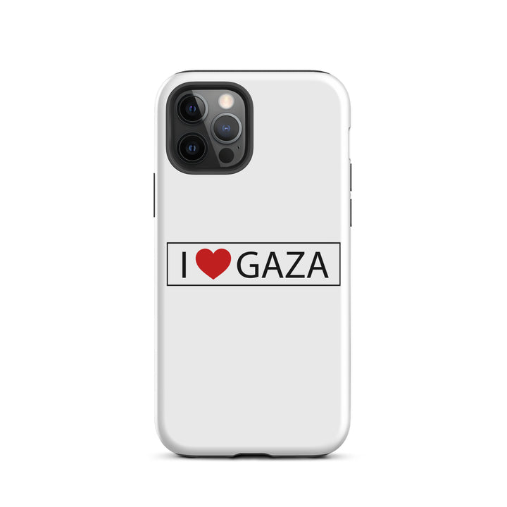 Tough Case for iPhone® - I Love Gaza, Glossy iPhone 12 Pro