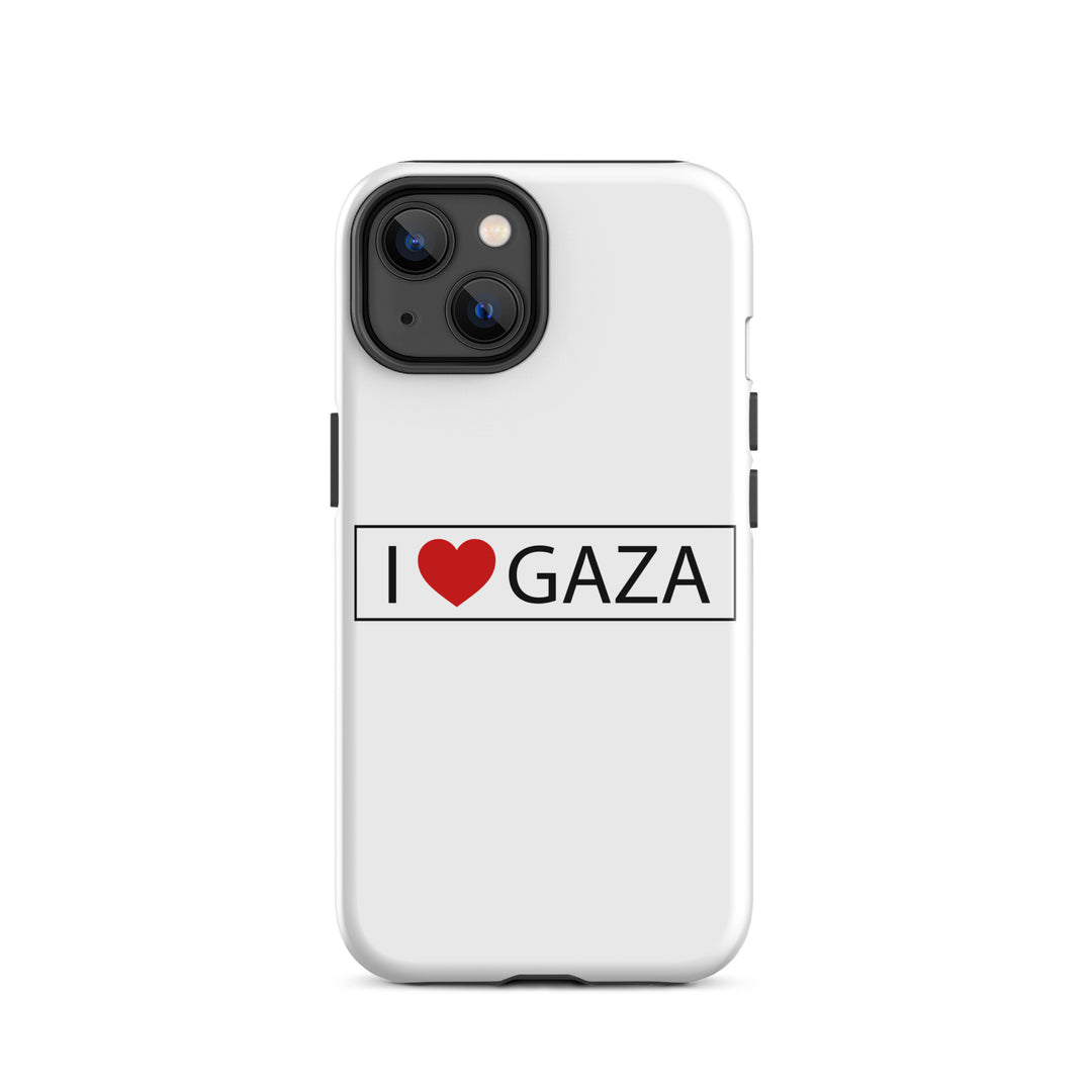 Tough Case for iPhone® - I Love Gaza, Glossy iPhone 14