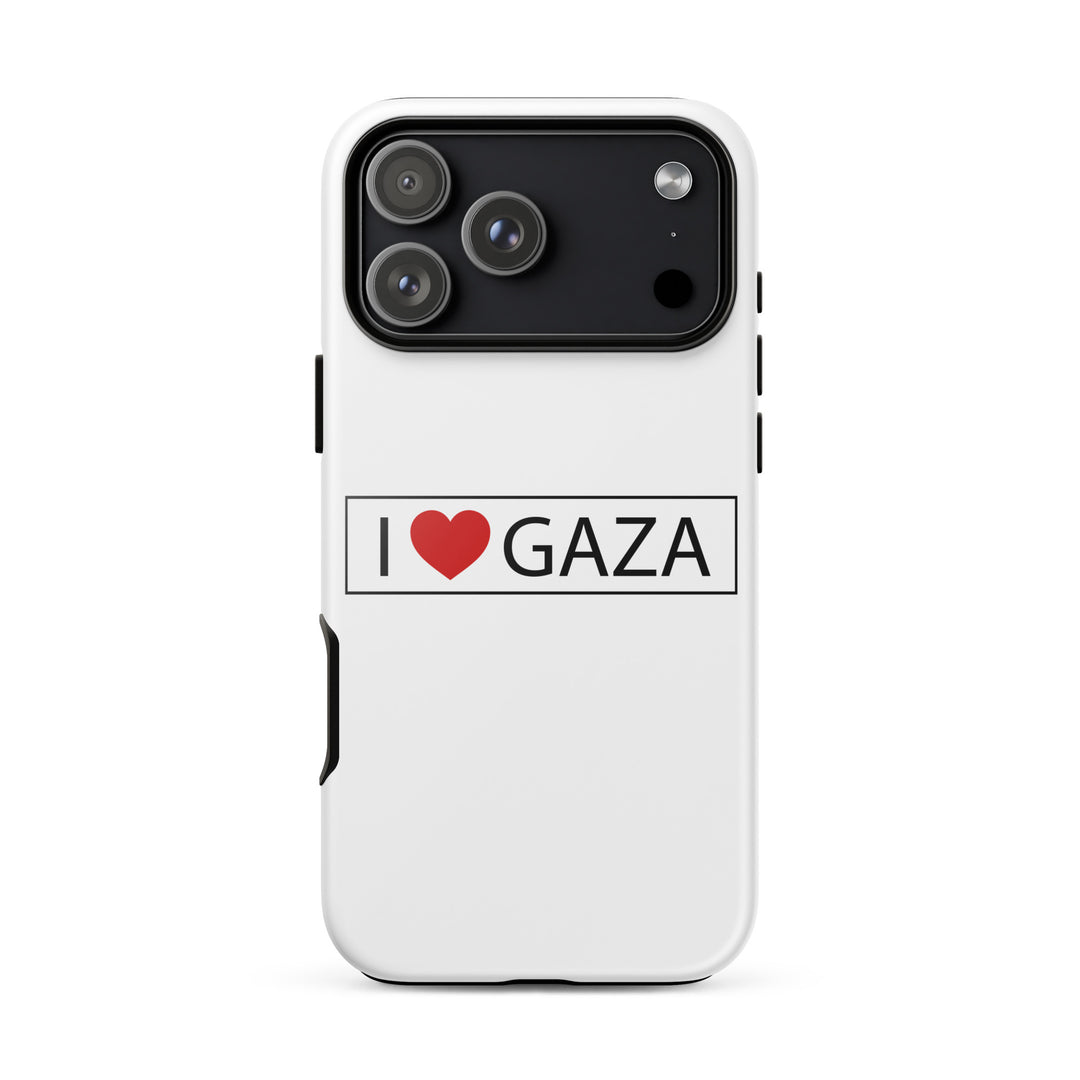 Tough Case for iPhone® - I Love Gaza, Glossy iPhone 17 Pro Max