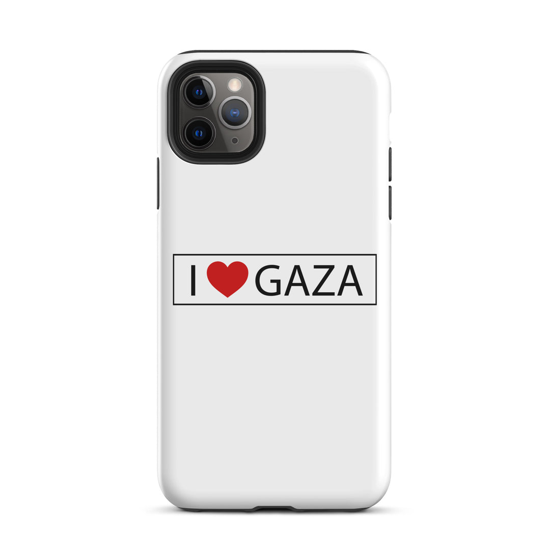 Tough Case for iPhone® - I Love Gaza, Matte iPhone 11 Pro Max