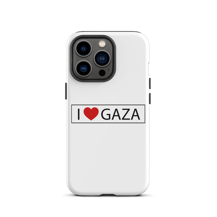 Tough Case for iPhone® - I Love Gaza, Matte iPhone 13 Pro