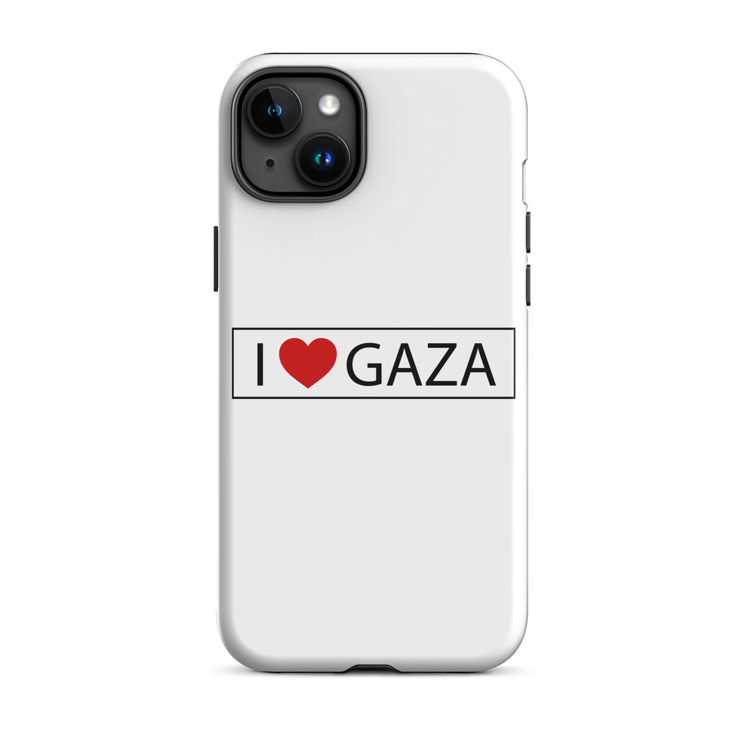 Tough Case for iPhone® - I Love Gaza, Matte iPhone 15 Plus