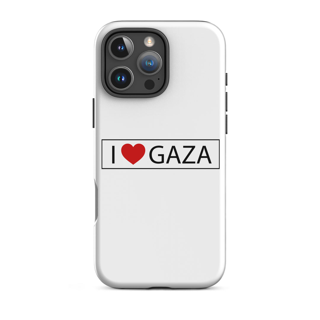 Tough Case for iPhone® - I Love Gaza, Matte iPhone 16 Pro Max