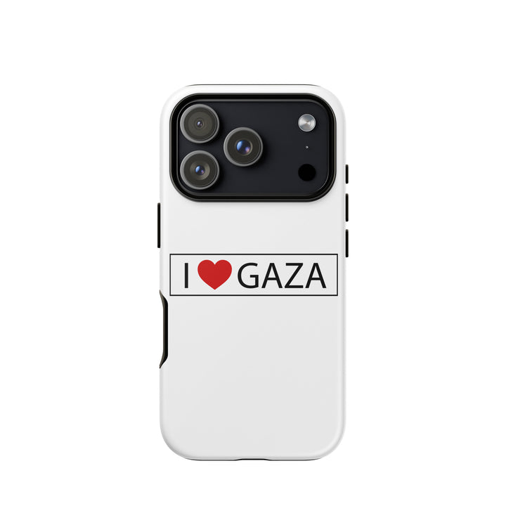 Tough Case for iPhone® - I Love Gaza, Matte iPhone 17 Pro