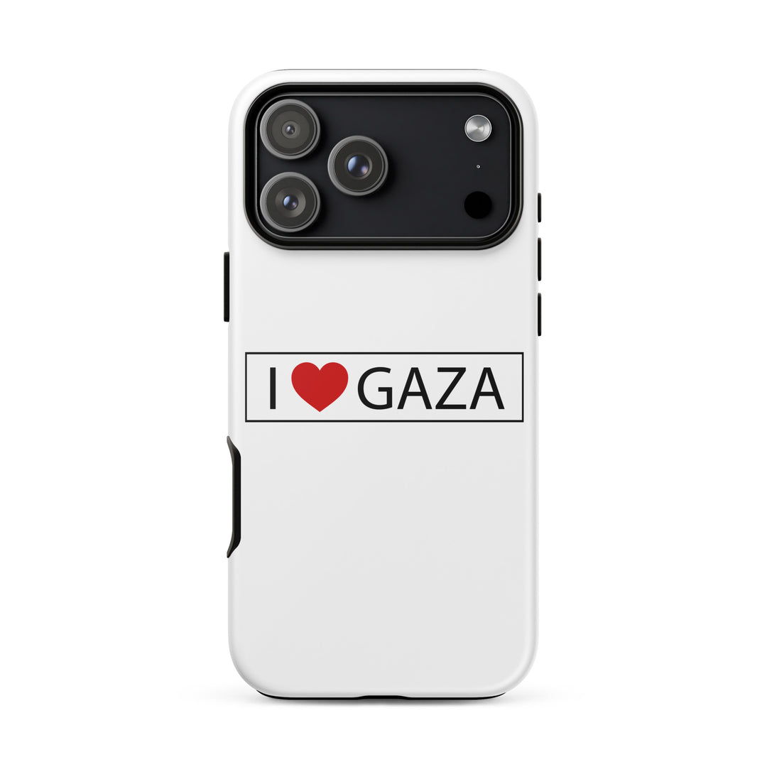 Tough Case for iPhone® - I Love Gaza, Matte iPhone 17 Pro Max