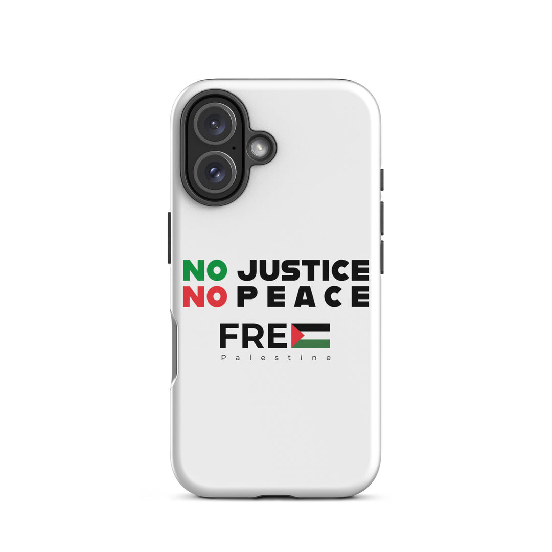 Tough Case for iPhone® - No Justice No Peace, Glossy iPhone 16