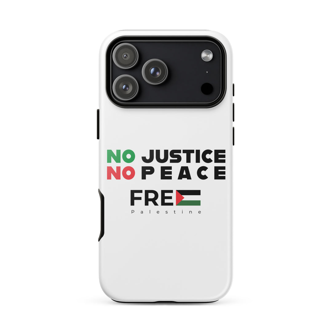 Tough Case for iPhone® - No Justice No Peace, Glossy iPhone 17 Pro Max