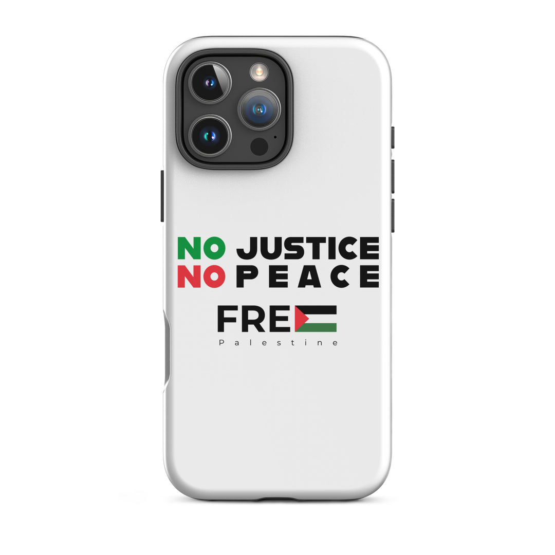 Tough Case for iPhone® - No Justice No Peace, Matte iPhone 16 Pro Max